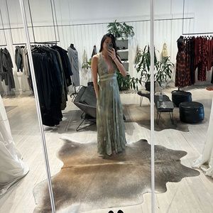 Nicholas K Rhine Dress in sand/pebble